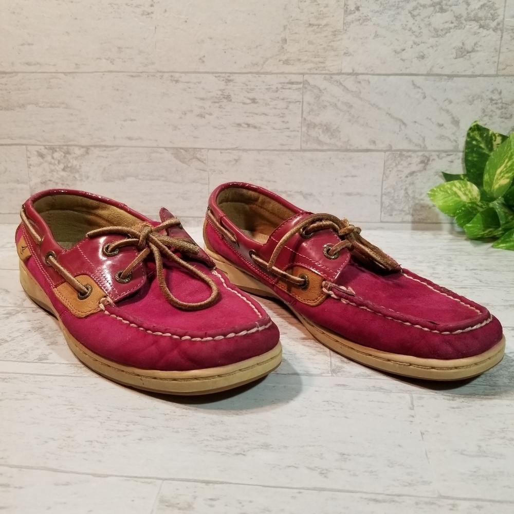Sperry Top Sider Sz 7.5M Purple Loafers